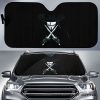 Anoymus Face Mask With Swords Car Auto Sun Shade