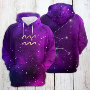 Aquarius Horoscope 3D Printed Hoodie/Zipper Hoodie