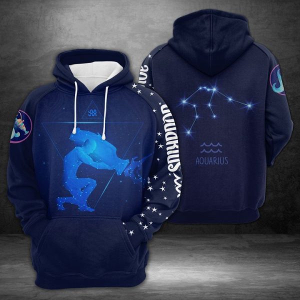 Aquarius Horoscope 3D Printed Hoodie/Zipper Hoodie