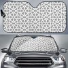 Arabic Gray Pattern Car Auto Sun Shade