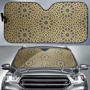 Arabic Star Gold Pattern Car Auto Sun Shade