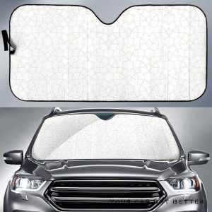 Arabic White Pattern Car Auto Sun Shade