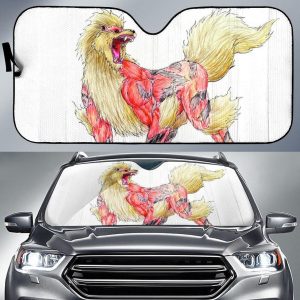 Arcanine Pokemon Car Auto Sun Shade