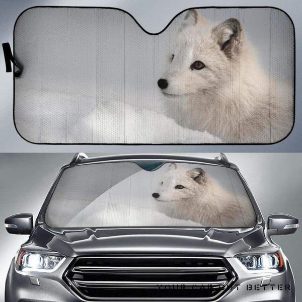 Arctic Fox Car Auto Sun Shade