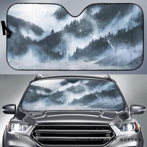 Arctic Wolf Car Auto Sun Shade