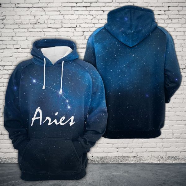 Aries Horoscope 3D Printed Hoodie/Zipper Hoodie