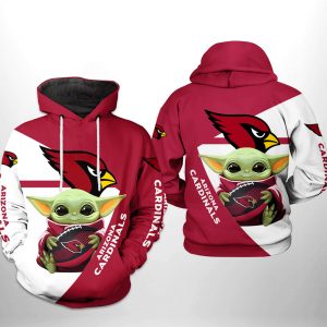 Arizona Cardinals NFL Baby Yoda Team 3D Printed Hoodie/Zipper Hoodie