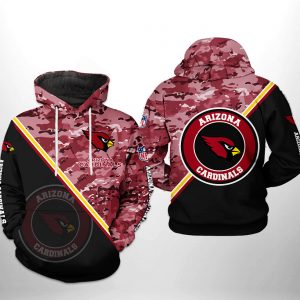 Arizona Cardinals NFL Camo Team 3D Printed Hoodie/Zipper Hoodie