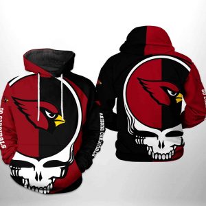 Arizona Cardinals NFL Grateful Dead 3D Printed Hoodie/Zipper Hoodie