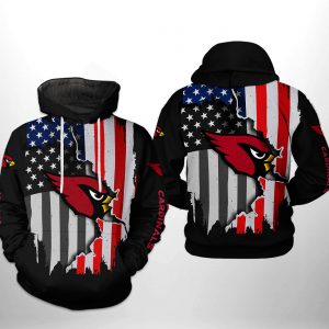 Arizona Cardinals NFL US Flag Team 3D Printed Hoodie/Zipper Hoodie