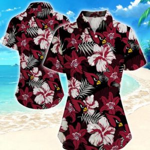 Arizona Cardinals Women Hawaiian Shirt Summer Button Up