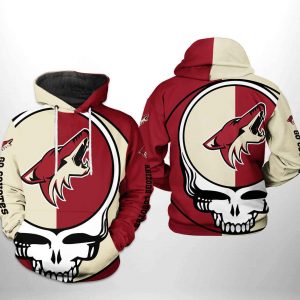 Arizona Coyotes NHL Grateful Dead 3D Printed Hoodie/Zipper Hoodie