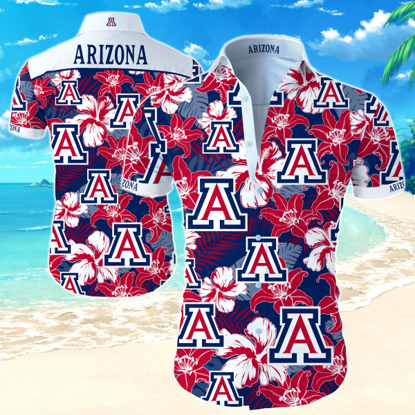 Arizona Wildcats Hawaiian Shirt Summer Button Up