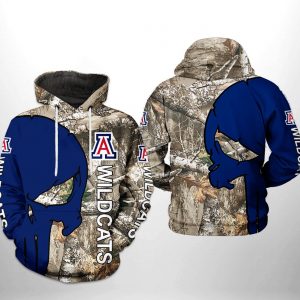 Arizona Wildcats NCAA Camo Veteran Hunting 3D Printed Hoodie/Zipper Hoodie
