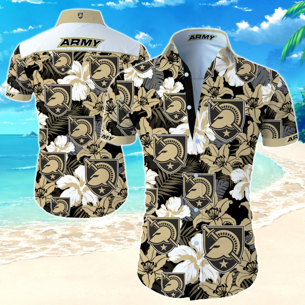 Army Black Knights Hawaiian Shirt Summer Button Up