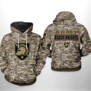 Army Black Knights NCAA Camo Veteran 3D Printed Hoodie/Zipper Hoodie