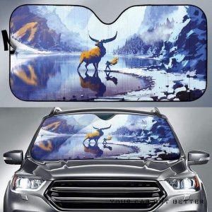 Art Deer Car Auto Sun Shade