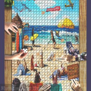 Art Of Play Dog Days Of Summer Jigsaw Puzzle Set