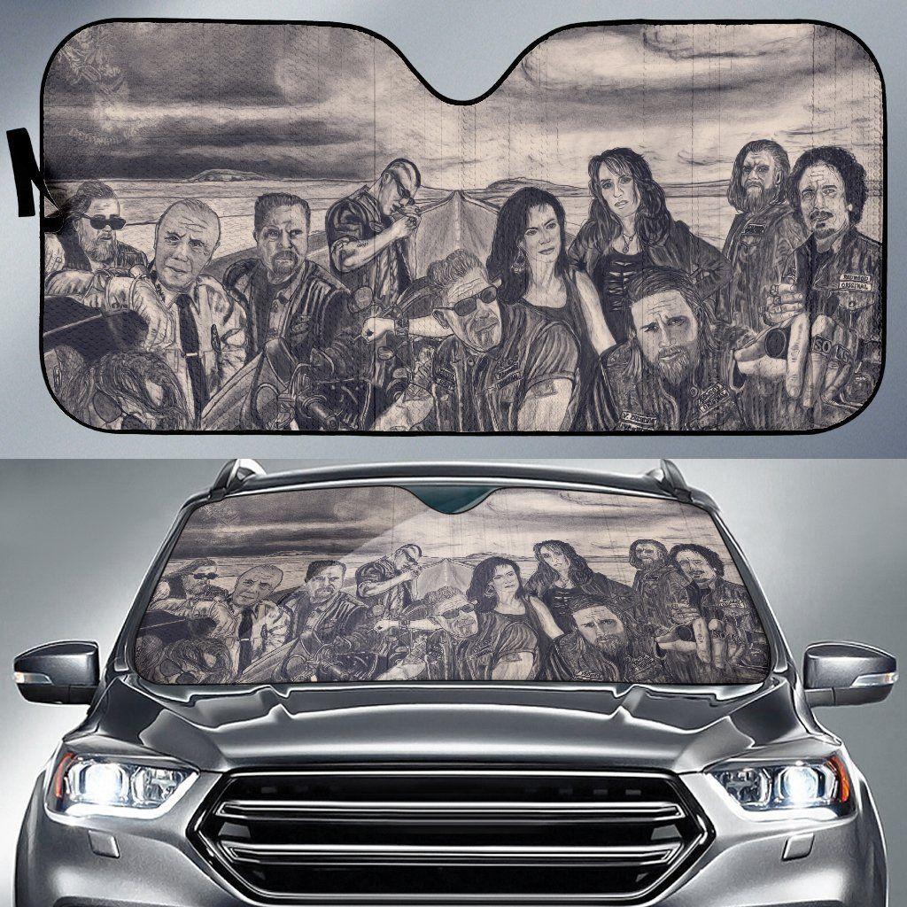 Art Sons Of Anarchy Car Auto Sun Shade Art Sons Of Anarchy Car Auto Sun Shade