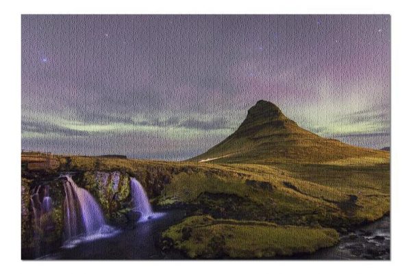 Artm Northern Lights In Kirkjufell Mountain Jigsaw Puzzle Set