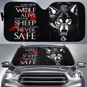 Arya Stark Leave One Wolf Alives Moive Car Auto Sun Shade