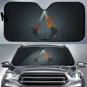 Asasin Creed Symbol in dark theme Car Auto Sun Shade