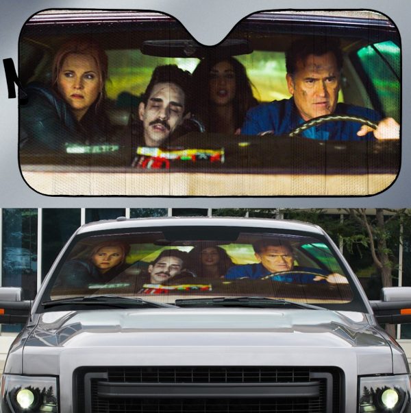 Ash Evil Dead Universal Car Auto Sun Shade Ash Evil Dead Universal Car Auto Sun Shade