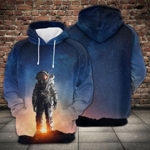 Astronaut In Outer Space 3D Printed Hoodie/Zipper Hoodie