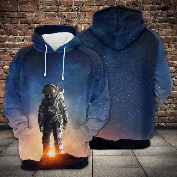 Astronaut In Outer Space 3D Printed Hoodie/Zipper Hoodie