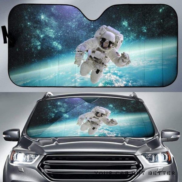 Astronaut In The Galaxy Car Auto Sun Shade