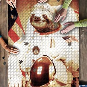 Astronaut Sloth Jigsaw Puzzle Set