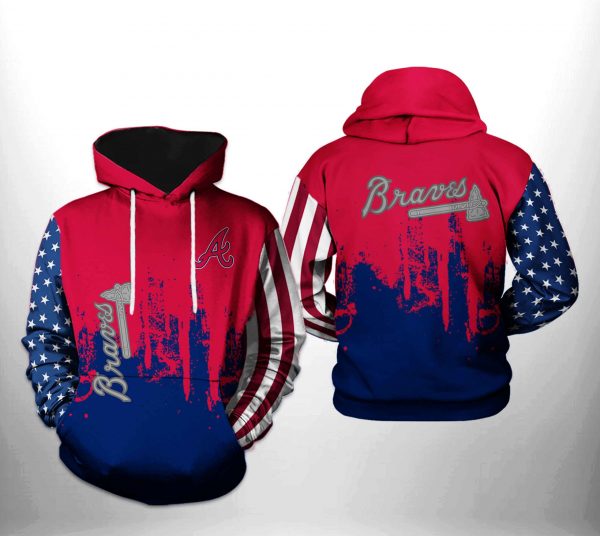 Atlanta Braves MLB Team US 3D Printed Hoodie/Zipper Hoodie