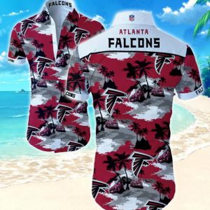 Atlanta Falcons Coconut Tree Hawaiian Shirt Summer Button Up
