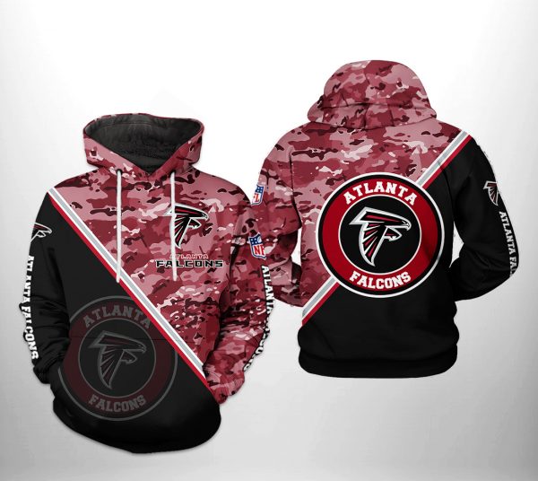 Atlanta Falcons NFL Camo Team 3D Printed Hoodie/Zipper Hoodie