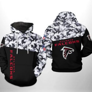 Atlanta Falcons NFL Camo Veteran Team 3D Printed Hoodie/Zipper Hoodie