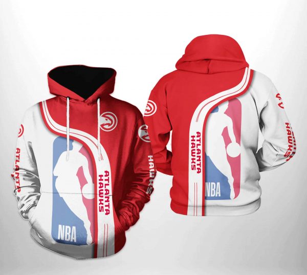 Atlanta Hawks NBA Team 3D Printed Hoodie/Zipper Hoodie
