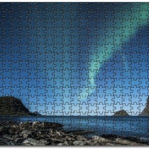 Aurora Borealis Beach Jigsaw Puzzle Set