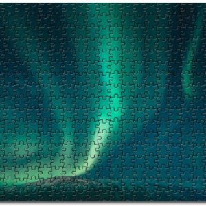 Aurora Borealis Bright Colors Jigsaw Puzzle Set