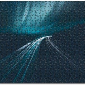 Aurora Borealis During Night Time Jigsaw Puzzle Set