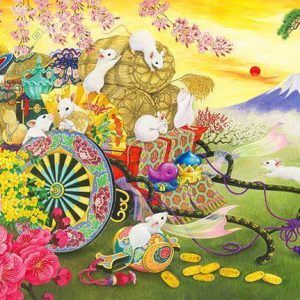 Auspicious Lucky Mouse Jigsaw Puzzle Set