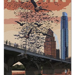 Austin Congress Avenue Bridge Jigsaw Puzzle Set