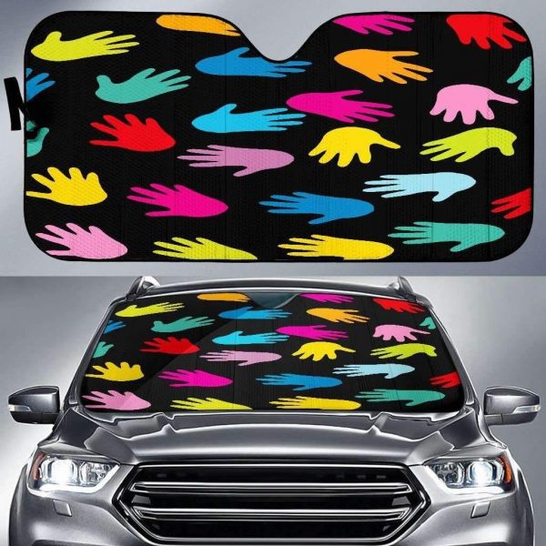 Autism Hands Car Auto Sun Shade