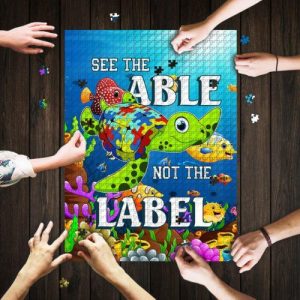Autism Turtle Pattern Jigsaw Puzzle Set