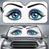 Auto Blue Lady Car Auto Sun Shade