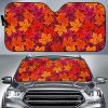 Autumn Maple Leaf Pattern Car Auto Sun Shade