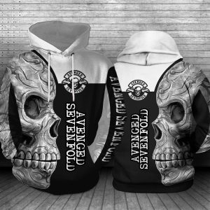 Avenged Sevenfold Skull Rock Band 3D Printed Hoodie/Zipper Hoodie