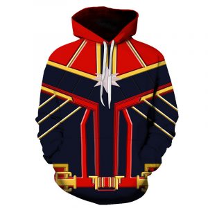 Avengers Endgame Captain Marvel Suit 3D Printed Hoodie/Zipper Hoodie