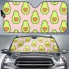 Avocado Heart Pink Car Auto Sun Shade