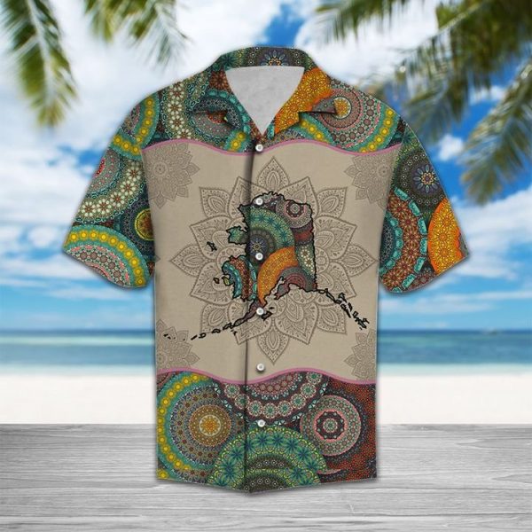 Awesome Alaska Hawaiian Shirt Summer Button Up