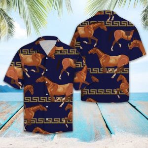Awesome Horse Hawaiian Shirt Summer Button Up